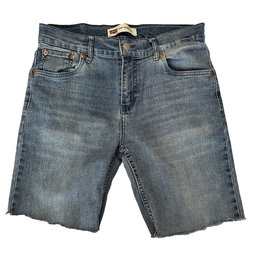 Levis 514 Blue Jean Cutoff Shorts Sz 18 Reg 29x7.5 Straight Gorpcore Normcore